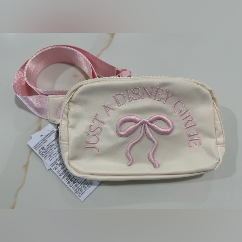 Just A Disney Girlie Fanny Pack Belt Bag Disney Parks Castle Mickey New